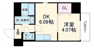 クローバー・クレア池田【6階】の間取り