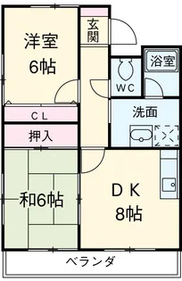 グレイスアサヒ【2階】の間取り
