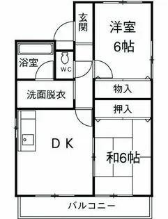 グレイスアサヒ【2階】の間取り
