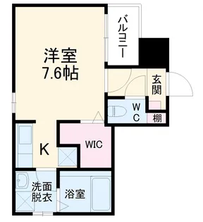 Cherim黒川志賀町【203号室】の間取り