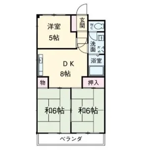 森ハイツ【302号室】の間取り