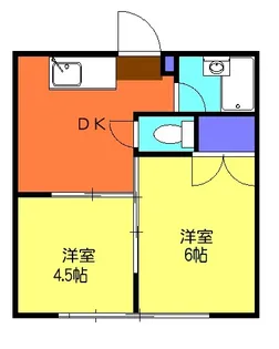 シャルムスズキⅢ【232号室】の間取り