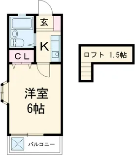ラフォーレ錦【201号室】の間取り