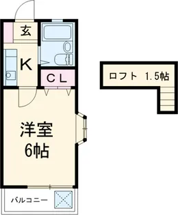 ラフォーレ錦【203号室】の間取り