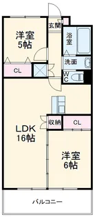 メゾンしかた【3階】の間取り