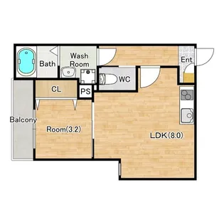 ジーメゾン名古屋牛立オーク【2階】の間取り
