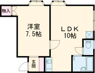 コーポ山本【201号室】の間取り