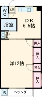 内田コーポ【203号室】の間取り