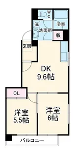 コーラル志賀【302号室】の間取り