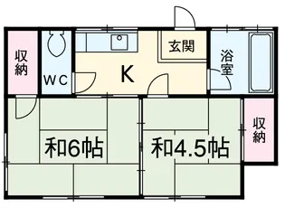坂井荘【204号室】の間取り