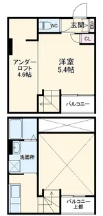 カーサ9名駅【2階】の間取り