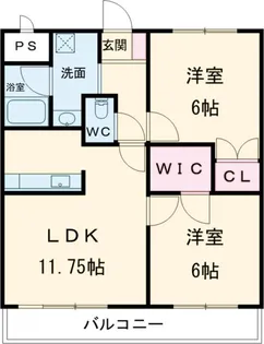 ソルクレストK【1階】の間取り