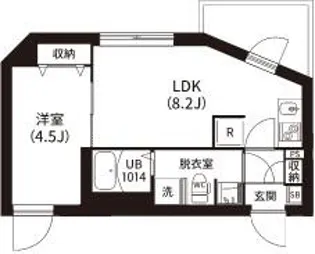 レピュア南大井レジデンス【4階】の間取り