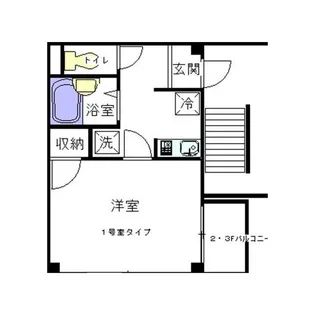 アンプルールフェール山田【03010号室】の間取り