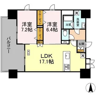 THE REJUVEPORT KISARAZU【9階】の間取り