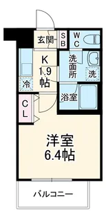ウェルスクエア池田石橋Ⅲ【3階】の間取り