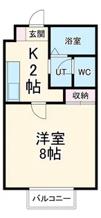 マルキーズ三郷【1階】の間取り