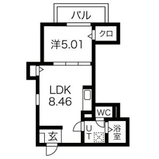 F+style西取石3号館【303号室】の間取り