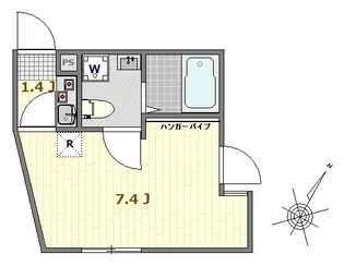 サザンロード堀切Ⅱ【1階】の間取り