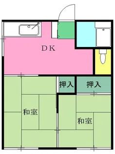 第2秀美コーポ【403号室】の間取り