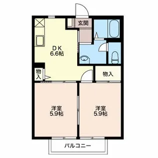 フレグランスてんま【202号室】の間取り