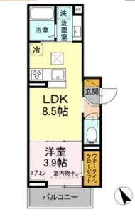 フェリス【3階】の間取り