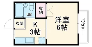 あかねハイツ【2階】の間取り