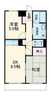 山洋ハイツ【3階】の間取り