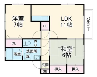 エイトハウス上野台【1階】の間取り