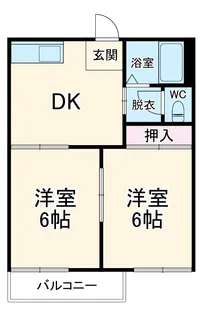 タウニー清水【203号室】の間取り