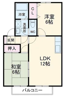 エスポワール東北野【2階】の間取り