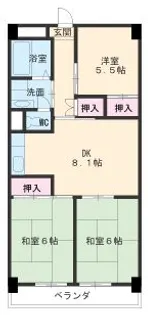 グランドハイツカトレア【2階】の間取り