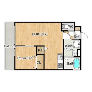 ジーメゾン名古屋大杉ジュミエ【1階】の間取り