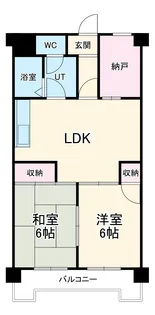 エトワール八田【5階】の間取り