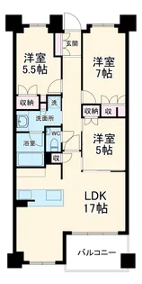 アヴァンセテラス瑞穂日向町【306号室】の間取り