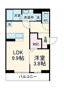 ディーセレーノ根岸台【2階】の間取り