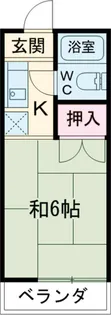 コーポ有賀【1階】の間取り