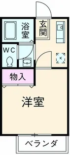 ワンデス【105号室】の間取り