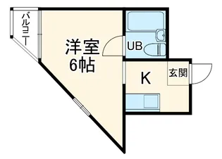 サンプラザ京橋【4階】の間取り
