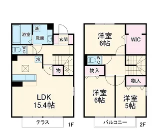 Raffie KAI B【101号室】の間取り