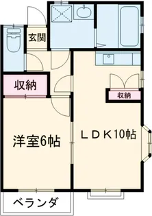 ベラカーサセコンド【1階】の間取り