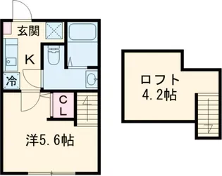 THE HOUSE 八王子東中野【2階】の間取り