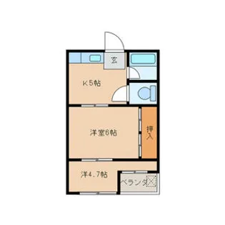 加賀コーポ【1階】の間取り