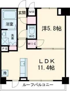 ハーモニーレジデンス神楽坂ヒルズsecond【6階】の間取り