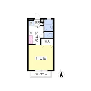 エスポワールⅠ【201号室】の間取り