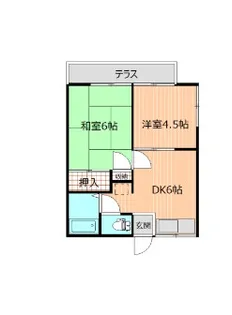 ハイツエフワイⅠ【1階】の間取り