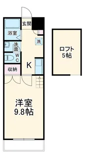モンターニャ【204号室】の間取り