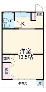 コーポ谷口【102号室】の間取り