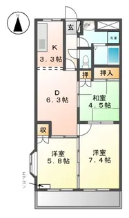 ライフパーク【2階】の間取り