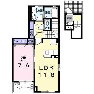 プエルタⅢ【2階】の間取り